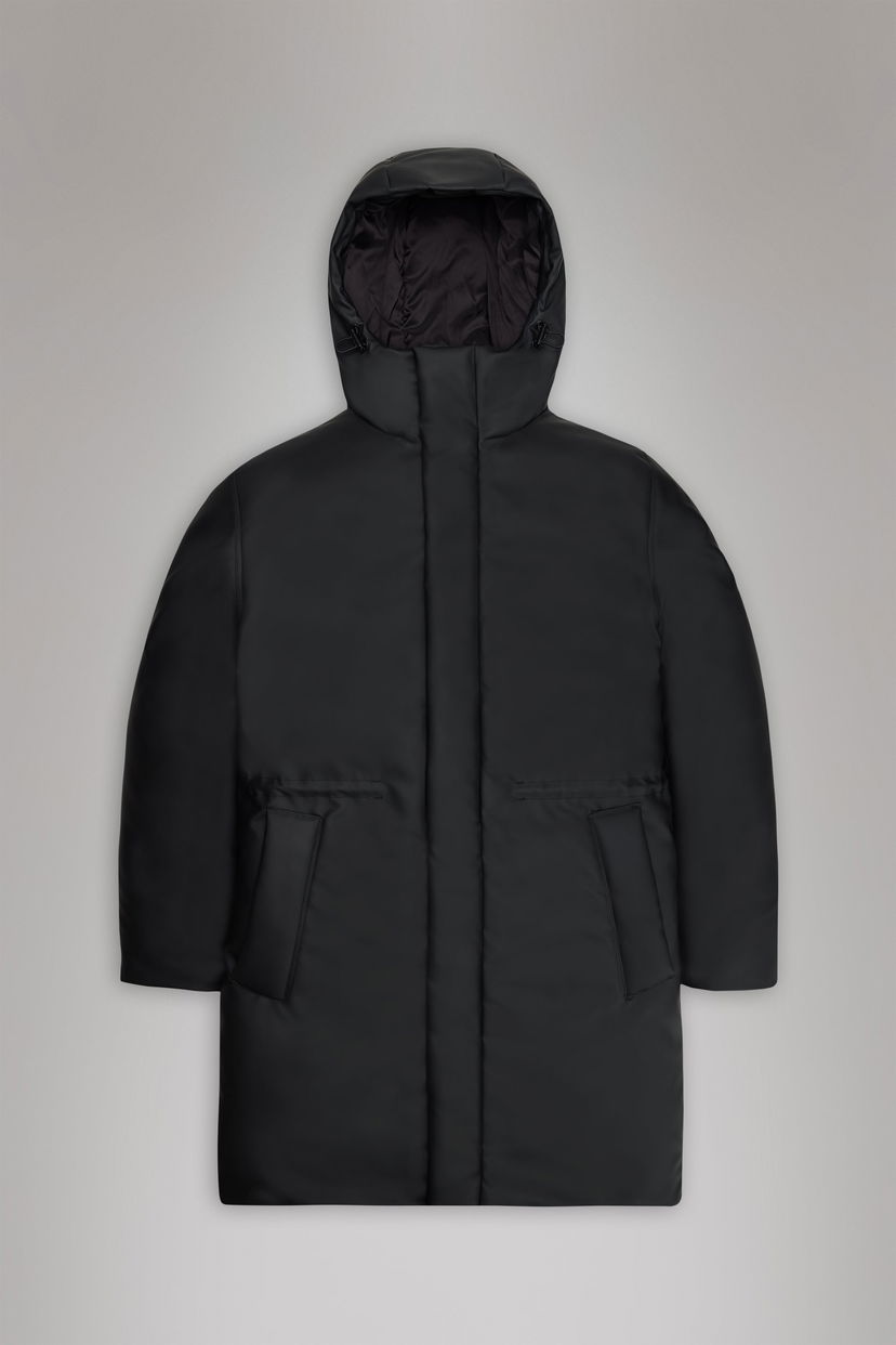 Prešívaná bunda Rains Askim Longer Insulated Jacket Čierna | 15940-01