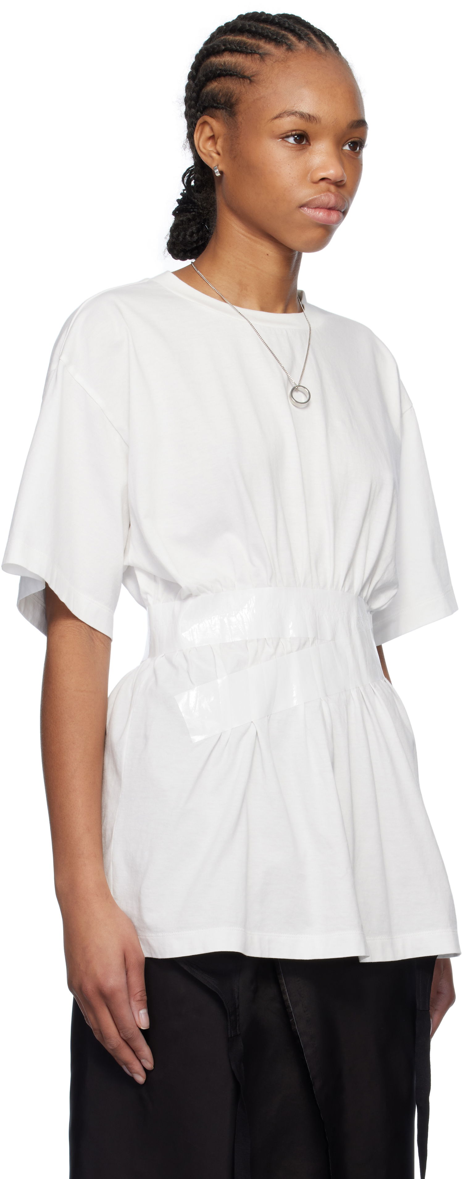 Tričko Maison Margiela MM6 Maison Margiela Taped Jersey T-Shirt Biela | S52GC0335 M20048, 1
