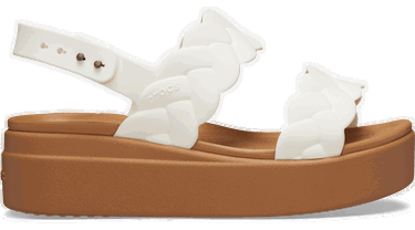 Tenisky a topánky Crocs Brooklyn Woven Low Sandals Biela | 209977-0WV, 0