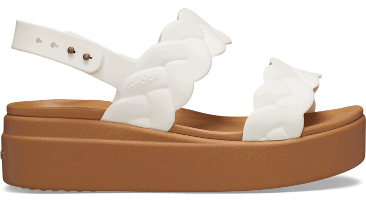 Tenisky a topánky Crocs Brooklyn Woven Low Sandals Biela | 209977-0WV