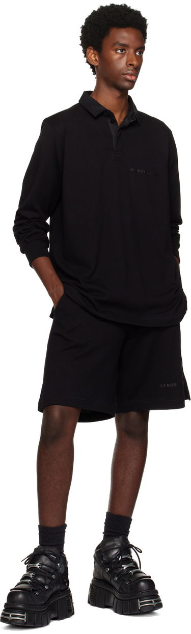 Polo tričko VETEMENTS Bonded Long Sleeve Polo Čierna | VL16TO100B, 3