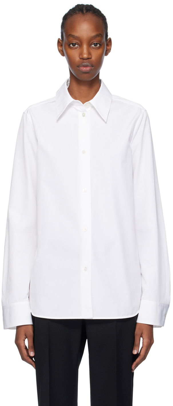 Košeľa Jil Sander Pointed Collar Shirt Biela | J04DL0003_J45001