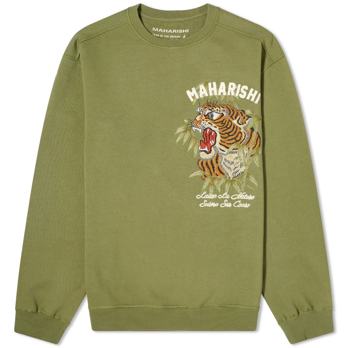 Maha Tiger Embroidered Sweatshirt