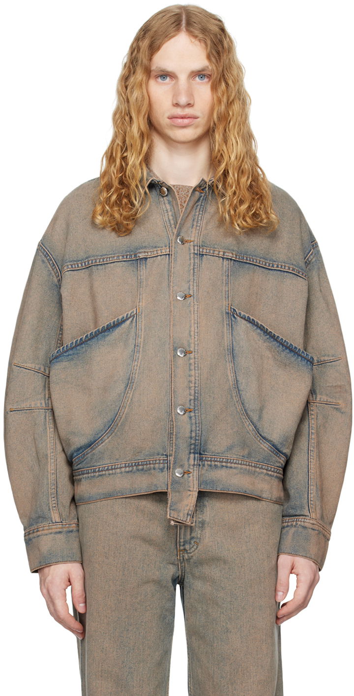 Bunda Eckhaus Latta Redux Denim Jacket Modrá | 1104-EL-PF24-S - SAND, 0