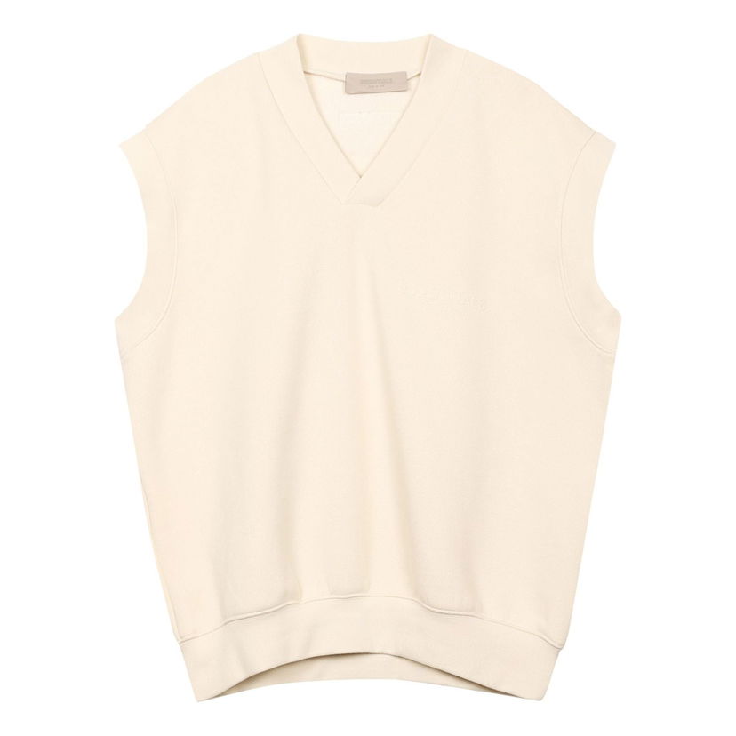 Sveter Fear of God Essentials FW22 V-Neck Vest Béžová | FOG-FW22-890