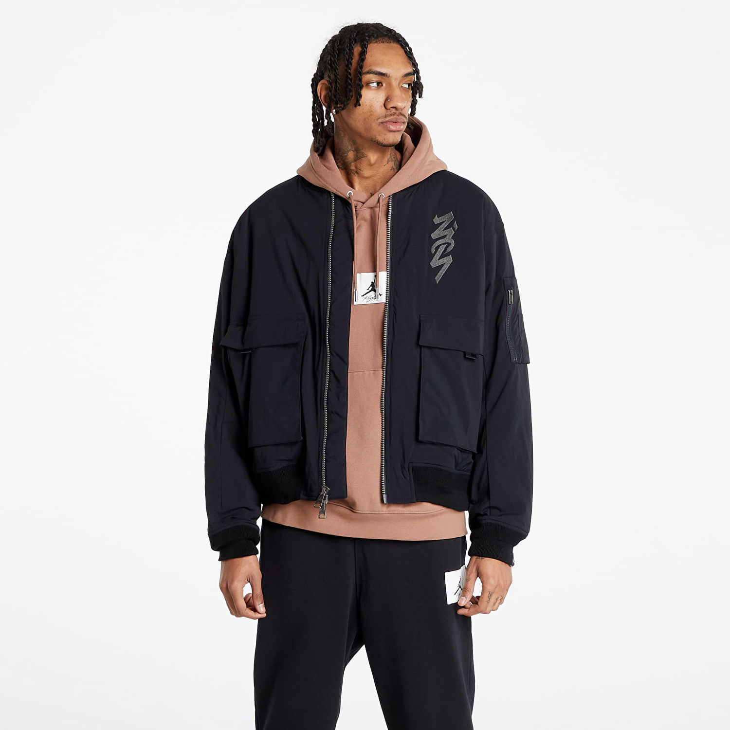 Bunda Jordan Zion Flight Jacket Čierna | DJ5867-010, 0