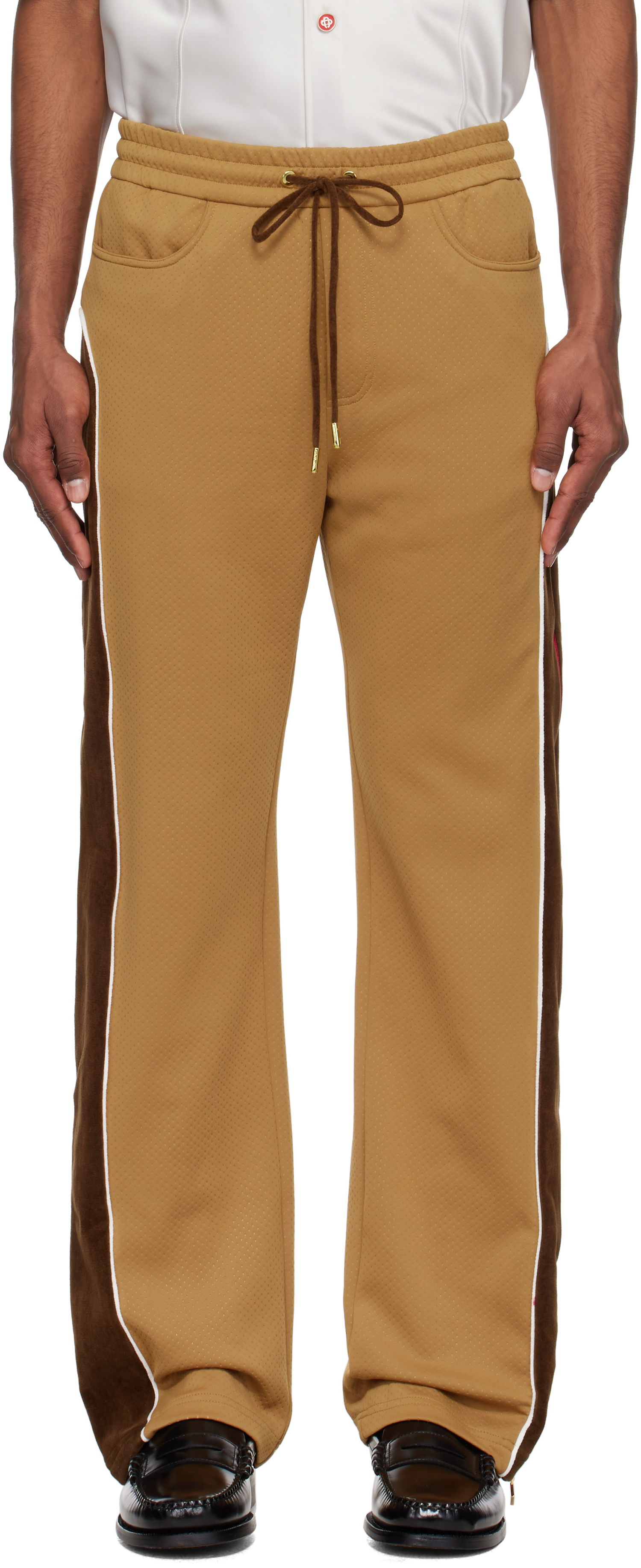 Tepláky Casablanca Casablanca Chenille Panelled Track Pants Hnedá | MS25-JTR-252-01, 0