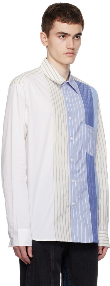 Košeľa Feng Chen Wang Feng Chen Wang Paneled Shirt Modrá | FMF16SR03, 1