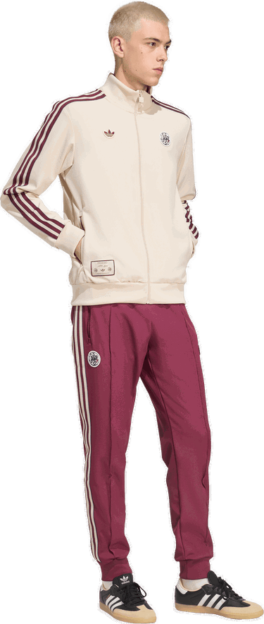 Bunda adidas Originals Ajax Amsterdam Terrace Icons Track Top Béžová | jm7347, 5
