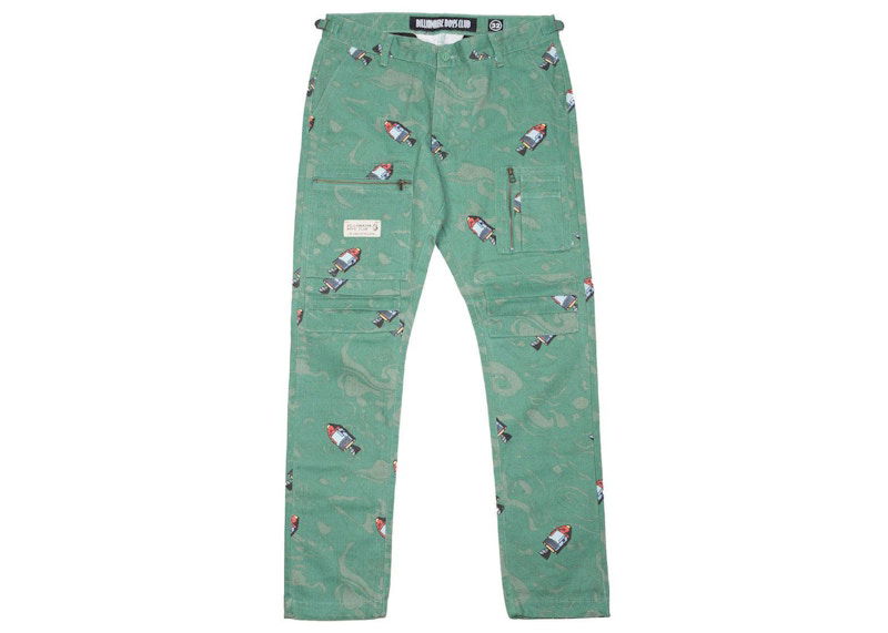 Cargo nohavice BILLIONAIRE BOYS CLUB Billionaire Boys Club Capsule Rocket Print Cargo Pants Zelené | 8917105GRN