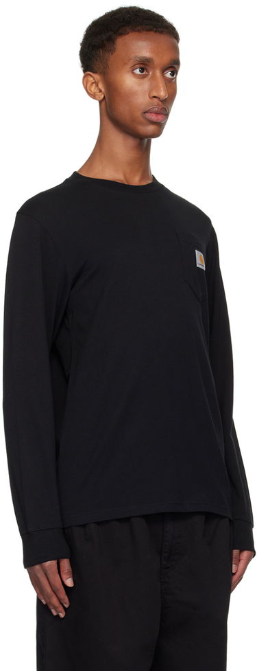 Tričko Carhartt WIP Long Sleeve Pocket T-Shirt Biela | I030437, 4