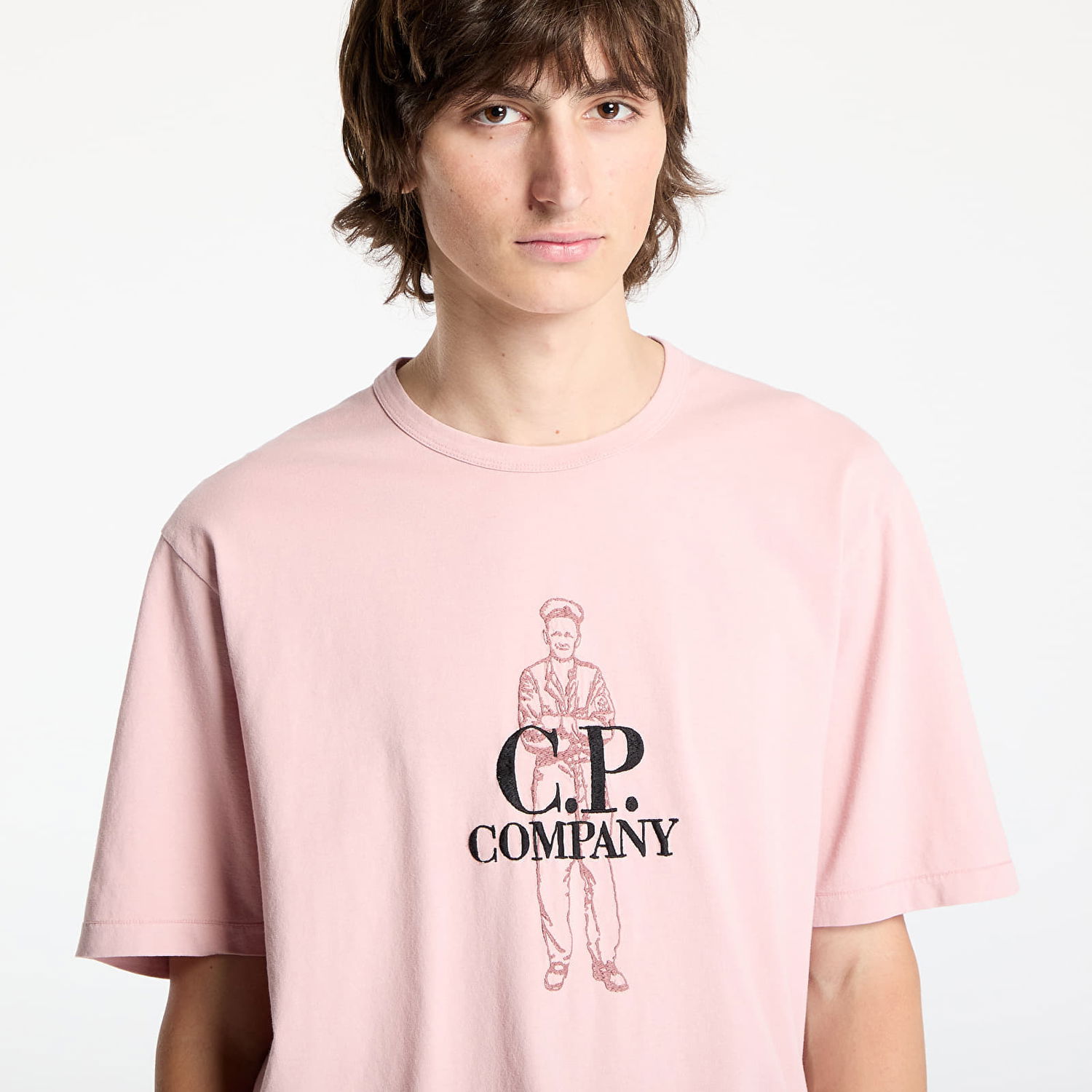 Tričko C.P. Company C.P. Company Logo T-Shirt Ružová | 18CMTS288A006057O-520, 1