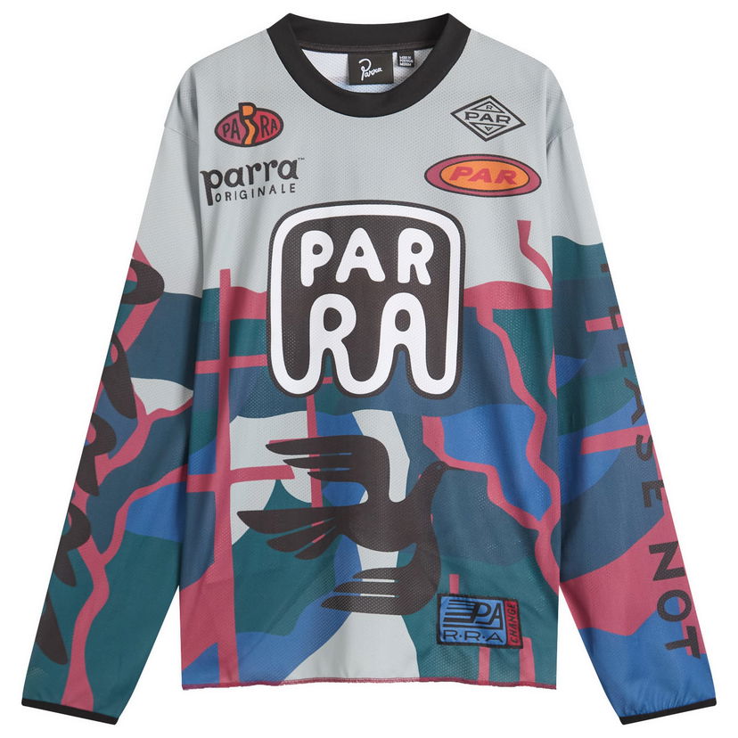 Tričko By Parra Parra Dirt Jumper Long Sleeve T-Shirt Rôznofarebný | 54135-GRY