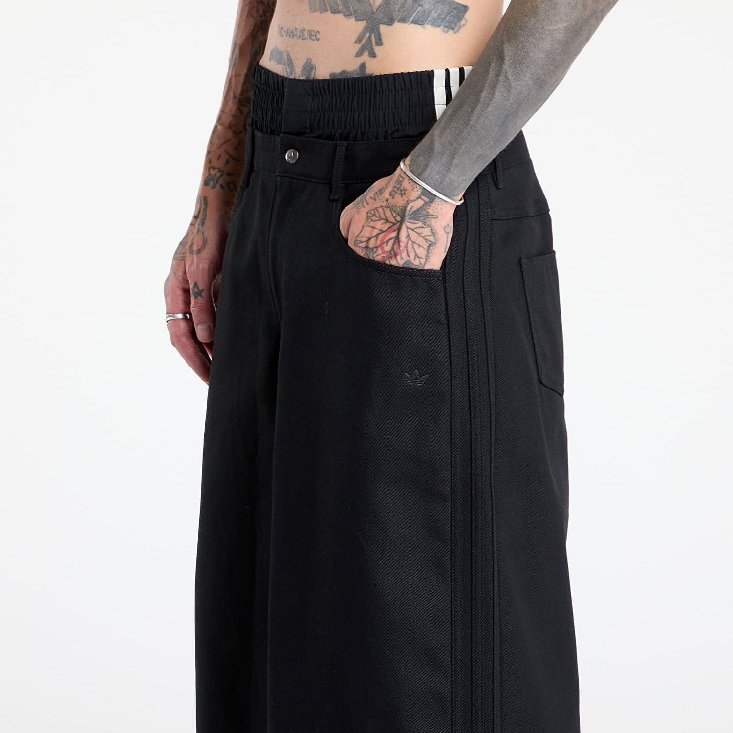 Šortky adidas Originals Firebird Utility Jorts Shorts Čierna | JX7592, 1