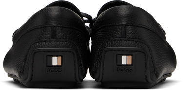 Tenisky a topánky BOSS BOSS Grained-Leather Driver Sole Loafers Čierna | 50536247, 1