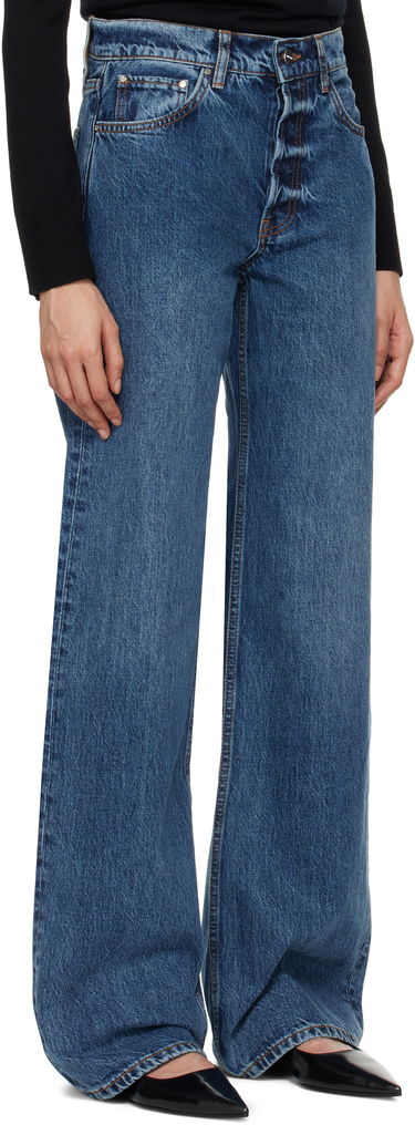 Džínsy Anine Bing ANINE BING Hugh Wide Leg Jeans Modrá | A-06-1134-418-WHD8, 1