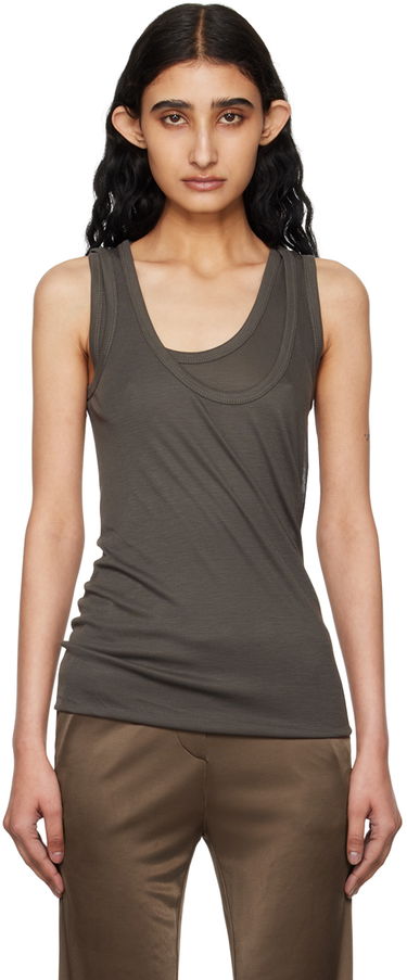 Tielko Helmut Lang Convertible Tank Top Šedá | O04HW508, 0