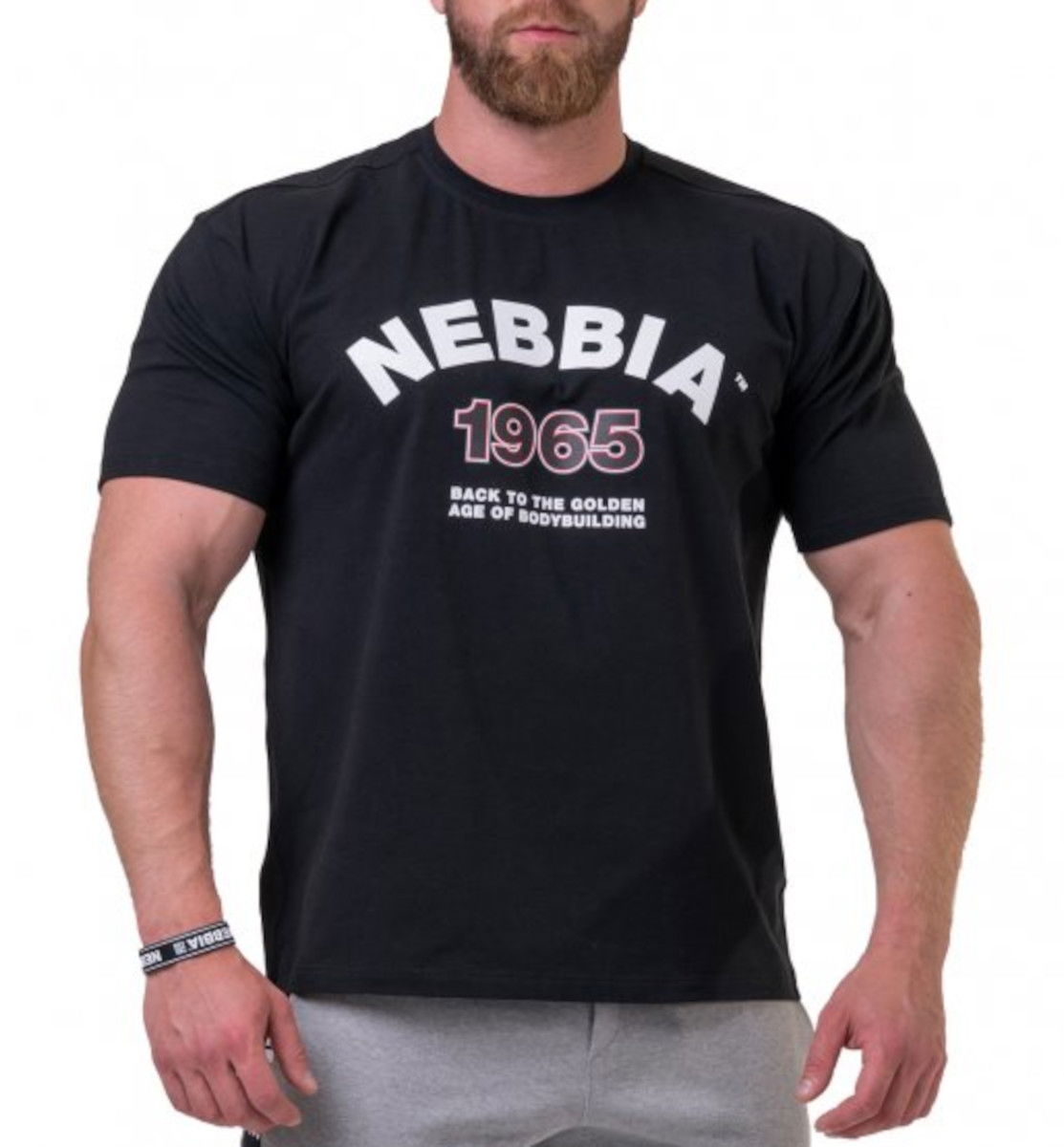 Tričko NEBBIA Golden Era Tee Čierna | 19201, 0