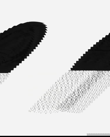 Baretka UNDERCOVER Cotton Beanie with Mesh Veil Čierna | UC1E4H03-1 001, 2
