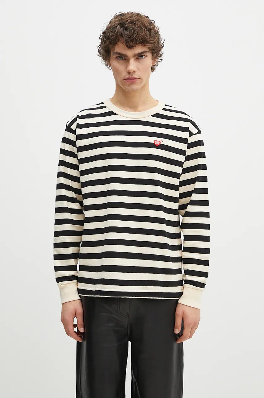 Tričko Human Made Striped Long Sleeve T-Shirt Biela | HM28CS039, 0
