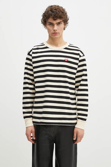 Tričko Human Made Striped Long Sleeve T-Shirt Biela | HM28CS039, 0