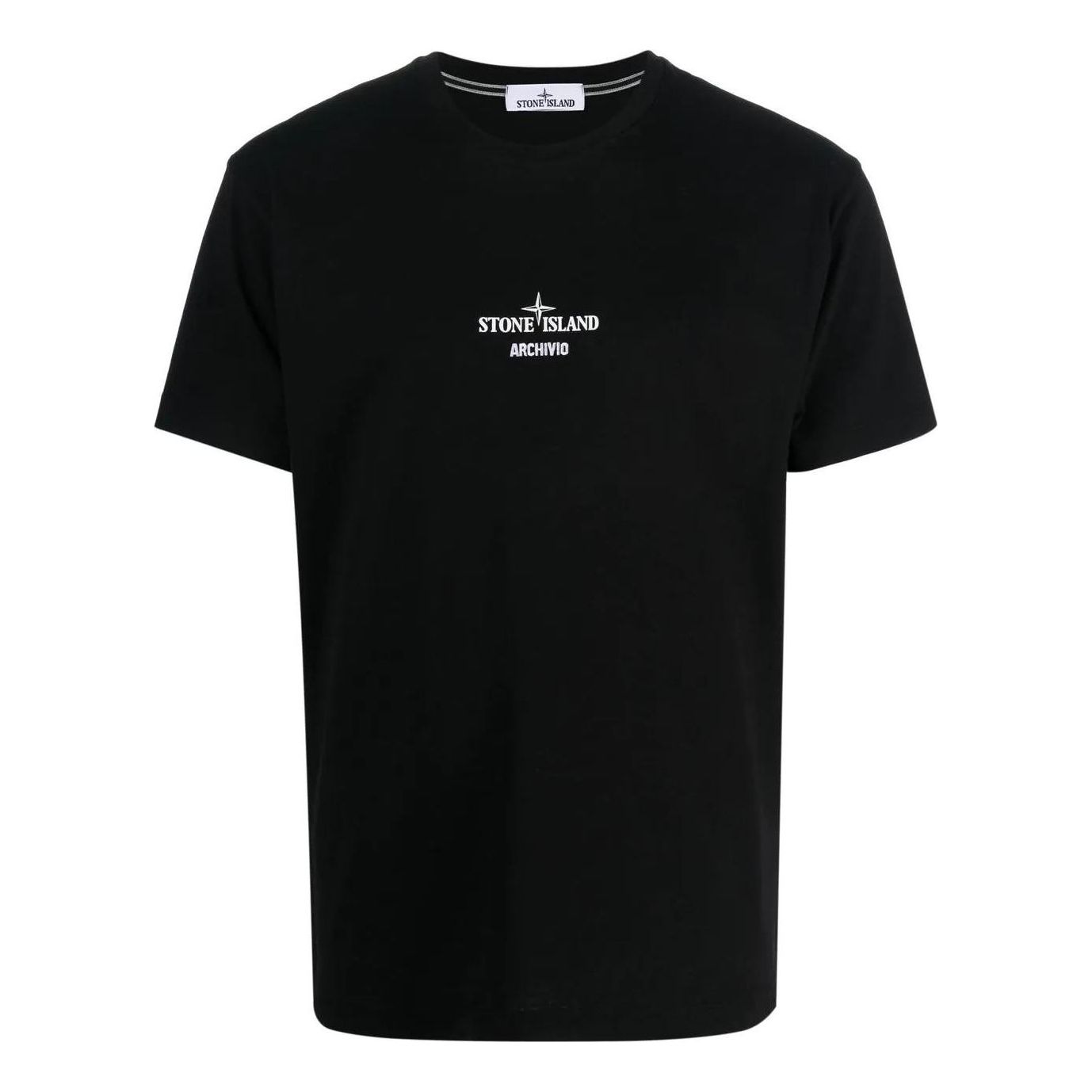 Tričko Stone Island Project Logo-Print Cotton T-Shirt Čierna | 78152NS91-V0029, 0