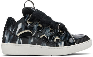 Tenisky a topánky LANVIN Black Curb Leather Sparkles Sneakers Čierna | FU-SKDK12-GLEO-E25, 0