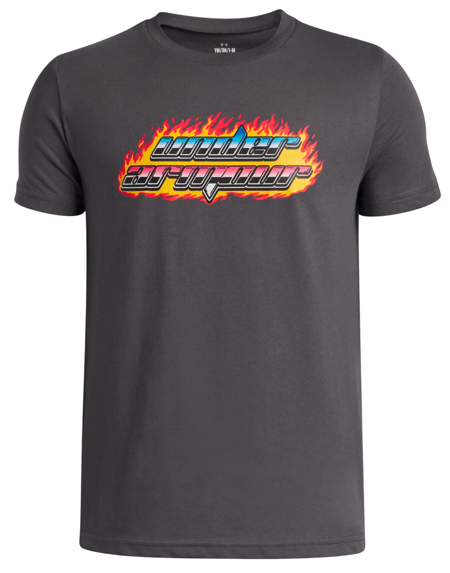 Tričko Under Armour Flame Short Sleeve T-Shirt Šedá | 6005059-025, 0