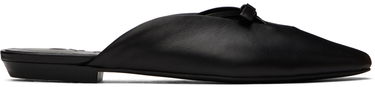 Tenisky a topánky BY FAR Leather Mules with Bow Detail Čierna | 23PFFNNFBLNAP, 0