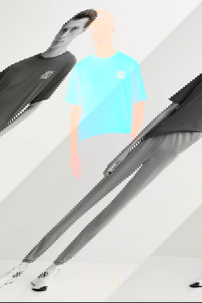 Tričko The North Face Connect Relaxed Disconnect To Reconnect Graphic T-Shirt Tyrkysová | NF0A8E3YBSI1, 1
