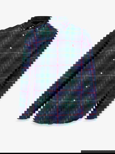 Košeľa Polo by Ralph Lauren Shirt Long Sleeve Plaid Modrá | 710953351001, 0