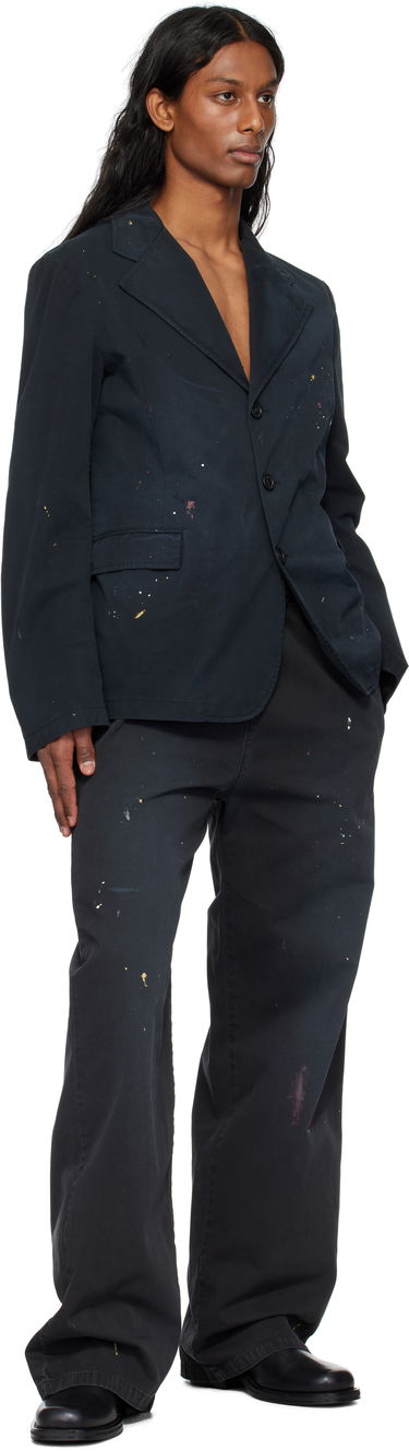 Tepláky Maison Margiela MM6 Maison Margiela Cotton Paint Splatter Trousers Čierna | SH2KA0030 M35435, 3