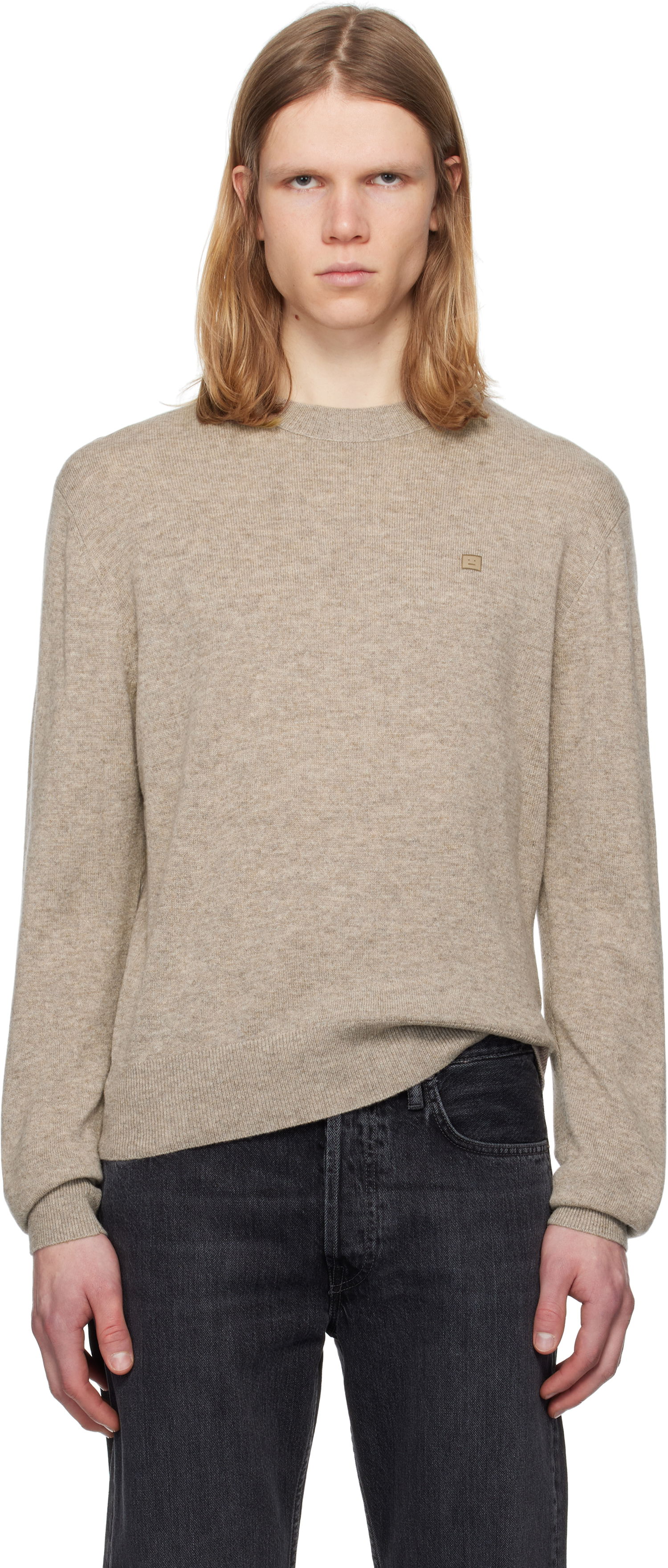 Sveter Acne Studios Acne Studios Yak Wool Sweater Béžová | C60101-, 0