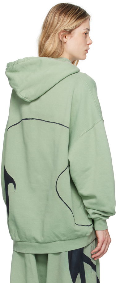 Mikina Collina Strada Collina Strada Round Hem Hoodie Zelené | XX8737, 2