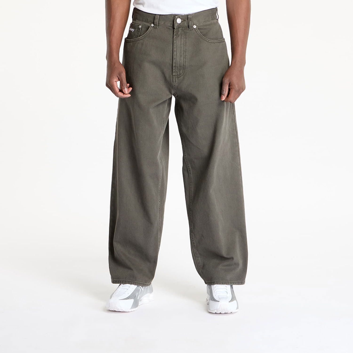 Džínsy OBEY OBEY Bigwig Baggy Denim Jeans Zelené | 142010087-RSI, 0