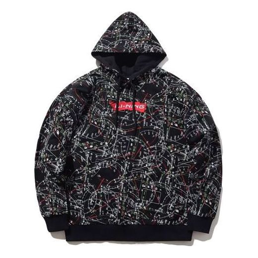 Mikina Li-Ning Li-Ning Casual Pullover Hoodie Čierna | AWDPB09-3