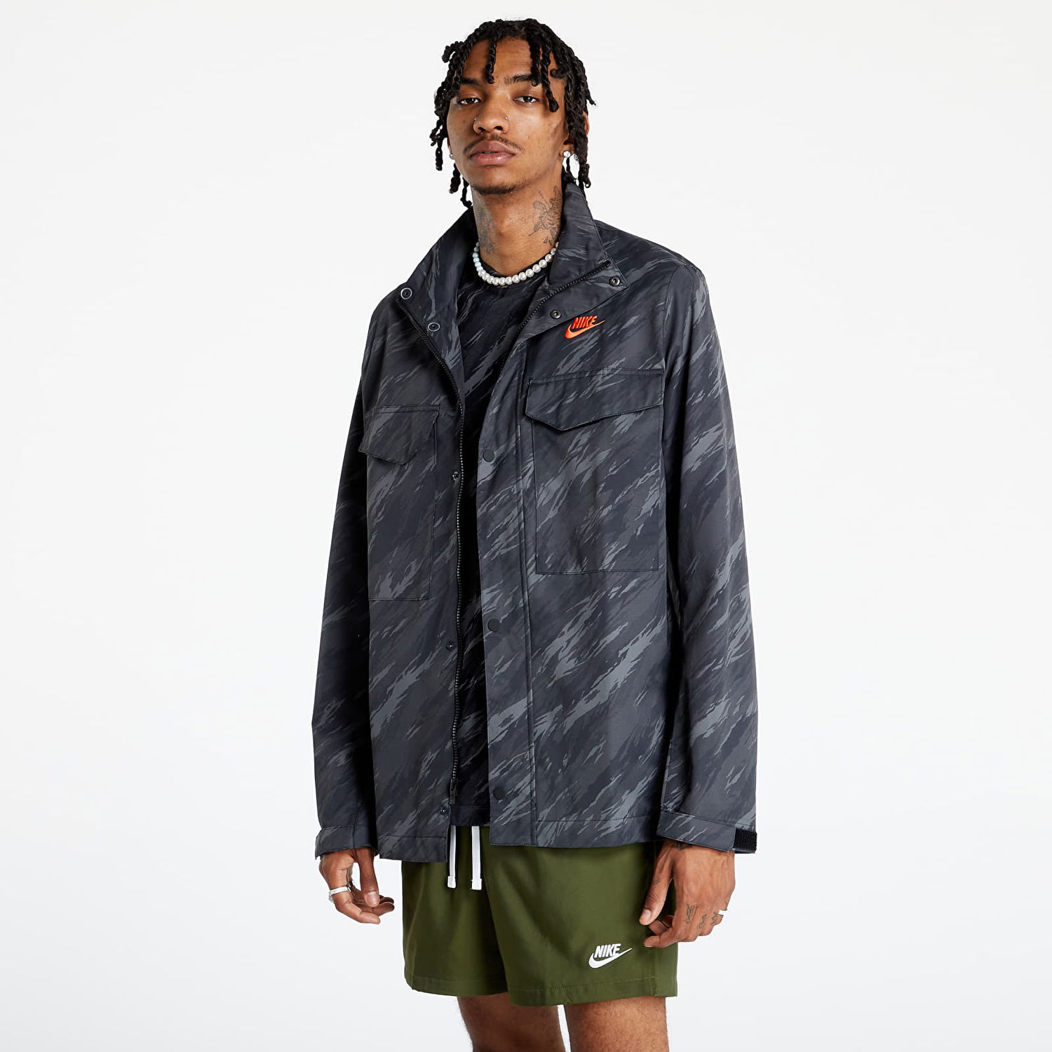 Bunda Nike Sportswear Essentials Woven M65 Jacket Čierna | DD4662-010, 0
