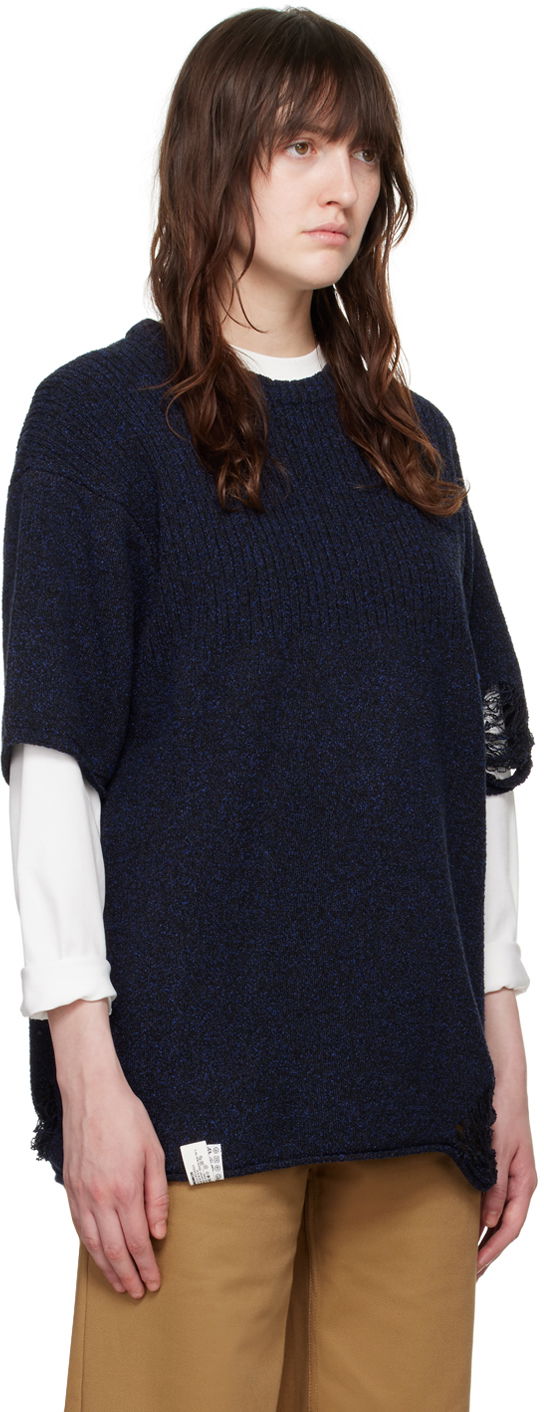 Distressed Knit T-Shirt