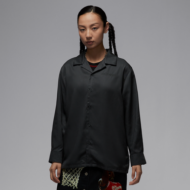 Košeľa Jordan Air Jordan Woven Long Sleeve Top Čierna | HJ0020-045, 1