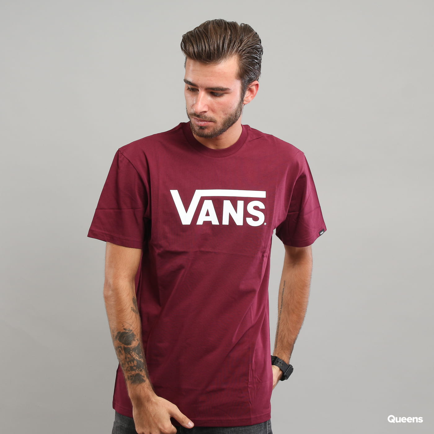 Tričko Vans Classic Tee Vínová | V00GGGZ28, 0