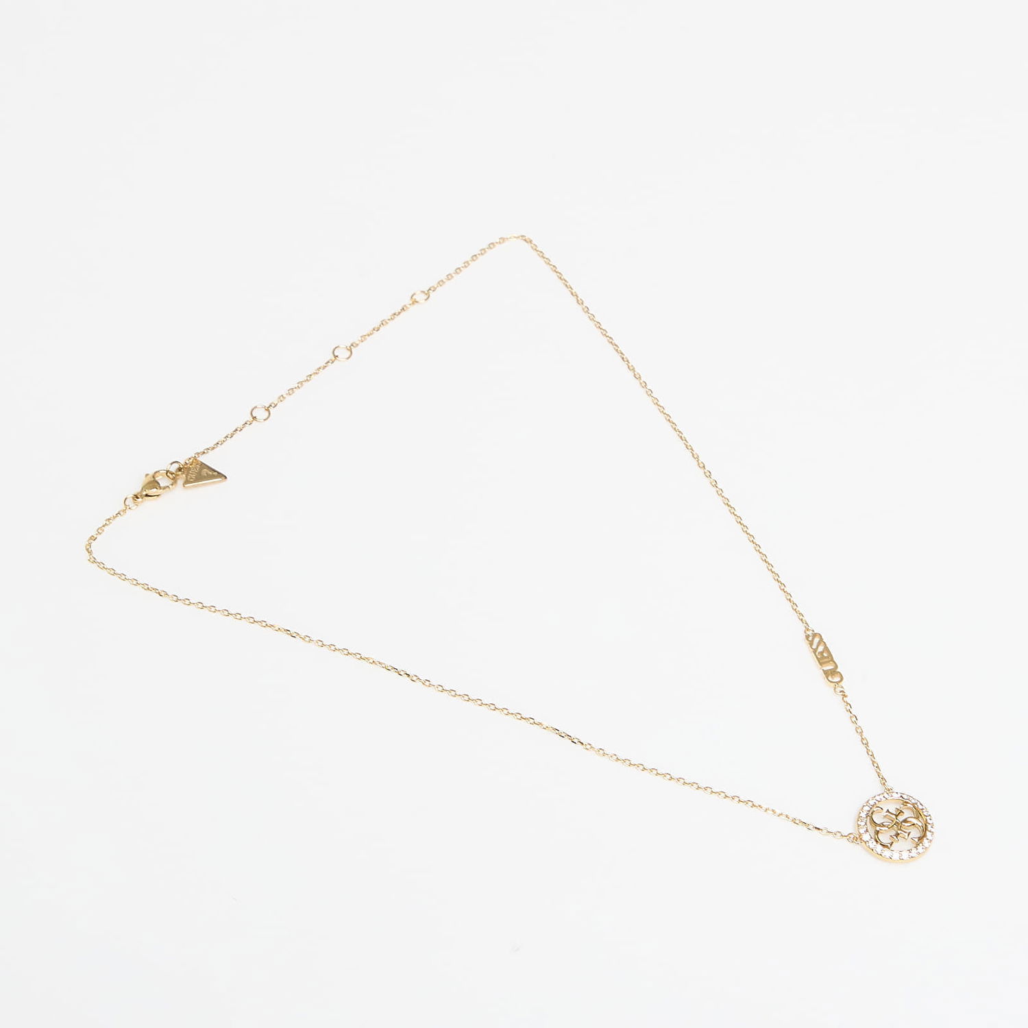 Náhrdelník GUESS Life In 4G Universal Crystal Embellished Logo Pendant Necklace Žltá | JUBN02141JWYG-GOLD, 0