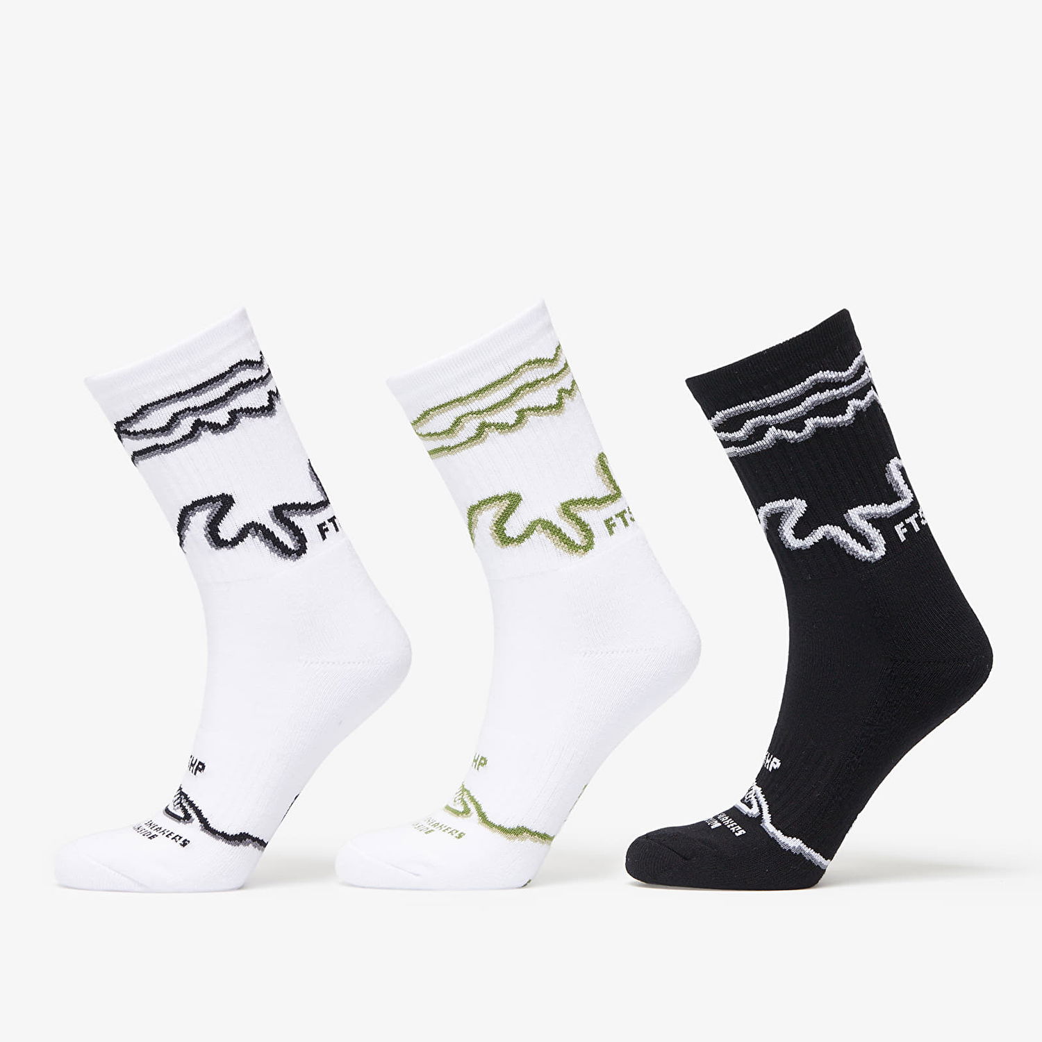 Spodná bielizeň a ponožky Footshop The Stripes Socks 3-Pack Multicolor Rôznofarebný | FTSHP_252, 0