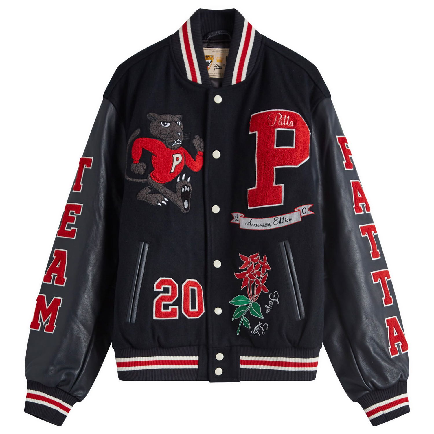 Bomber bunda Patta 20th Anniversary Varsity Jacket Modrá | PSP-AW24-6000-350-0001-176, 0