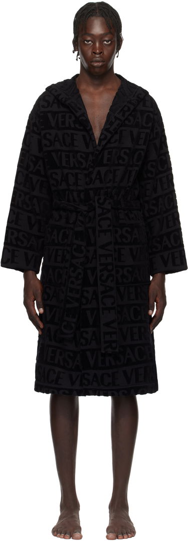 Pyžamo Versace Versace 'Versace' Allover Bathrobe Čierna | 1010660_1A07545, 0