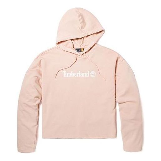 Mikina Timberland Logo Print Crop Hoodie Ružová | A6AZ2-662, 0
