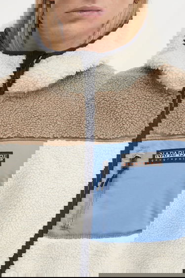 Mikina Napapijri Yupik Patterned Hooded Fleece Jacket Rôznofarebný | NP0A4GNSMQZ1, 3
