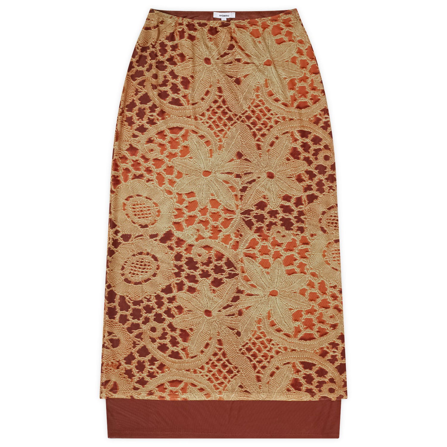 Sukňa Miaou Miaou Topanga Lace Maxi Skirt Hnedá | 4062PM2LAO, 0