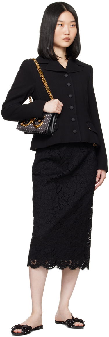 Taška cez rameno Dolce & Gabbana Medium 'DG' Shoulder Bag Čierna | BB6498AV885, 3