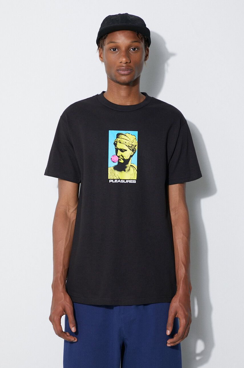 Tričko Pleasures T-Shirt With Print Čierna | P23SU049, 0