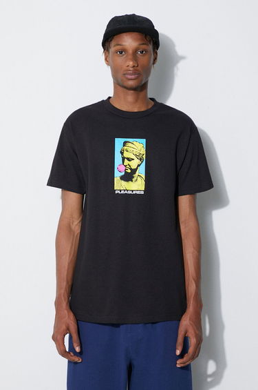 Tričko Pleasures T-Shirt With Print Čierna | P23SU049, 0